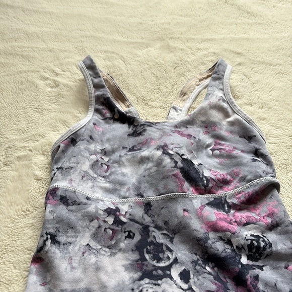 Lululemon Crossback Tank Moody Mirage White Deep Navy / White Size 2 - Picture 4 of 13